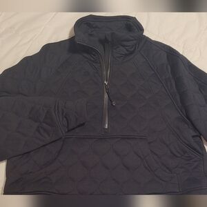 New Lululemon Scuba Quilted Half Zip Black Jacket